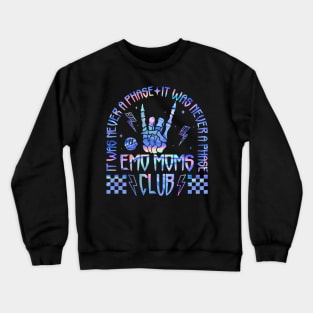 Emo Moms Club Goth Punk Mother'S Day Crewneck Sweatshirt